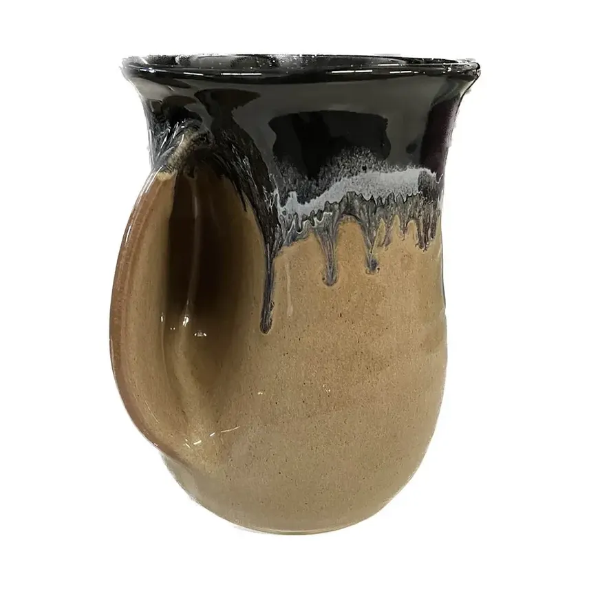 Neher Handwarmer Mug Left Hand Black and Brown