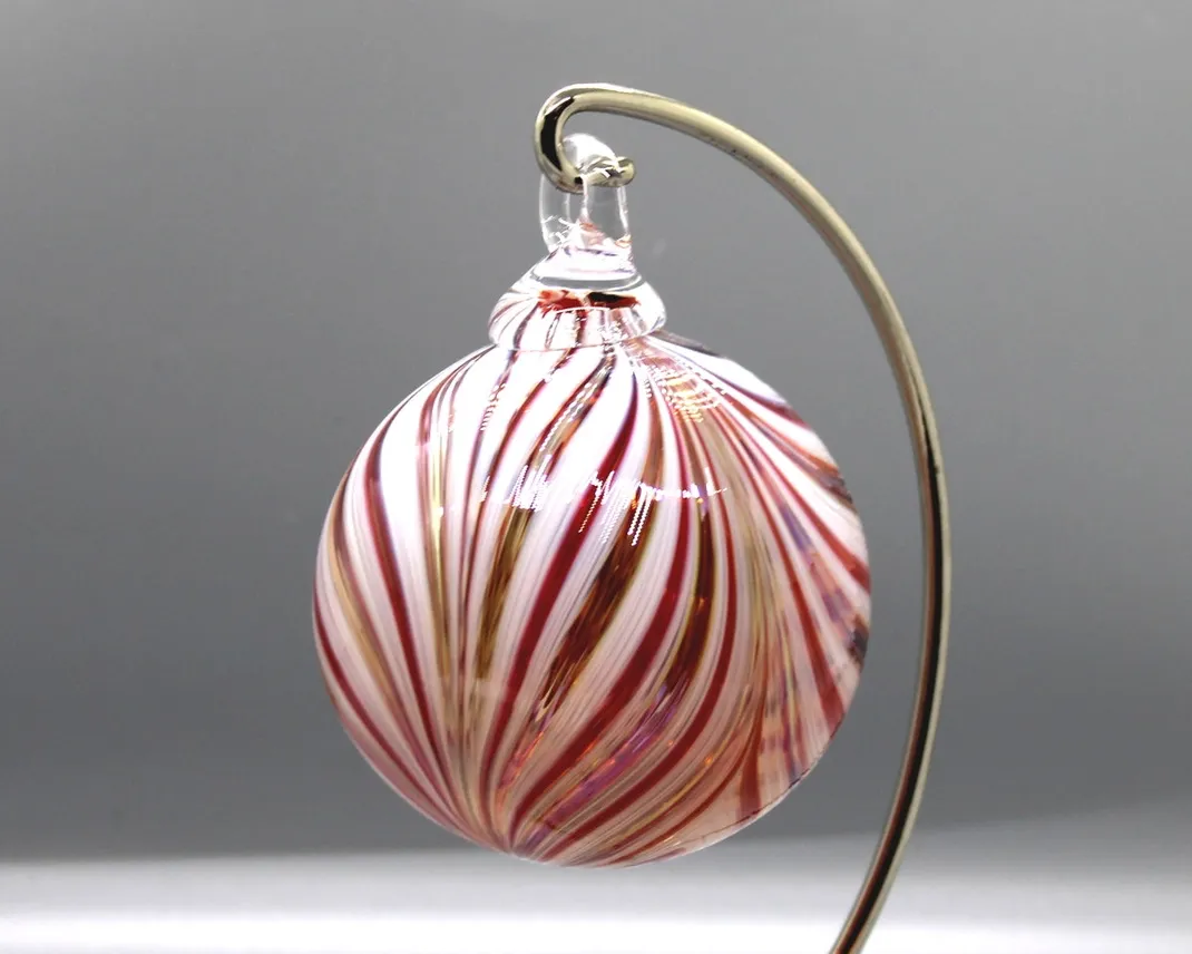 Furnace Ornament Feather Peppermint