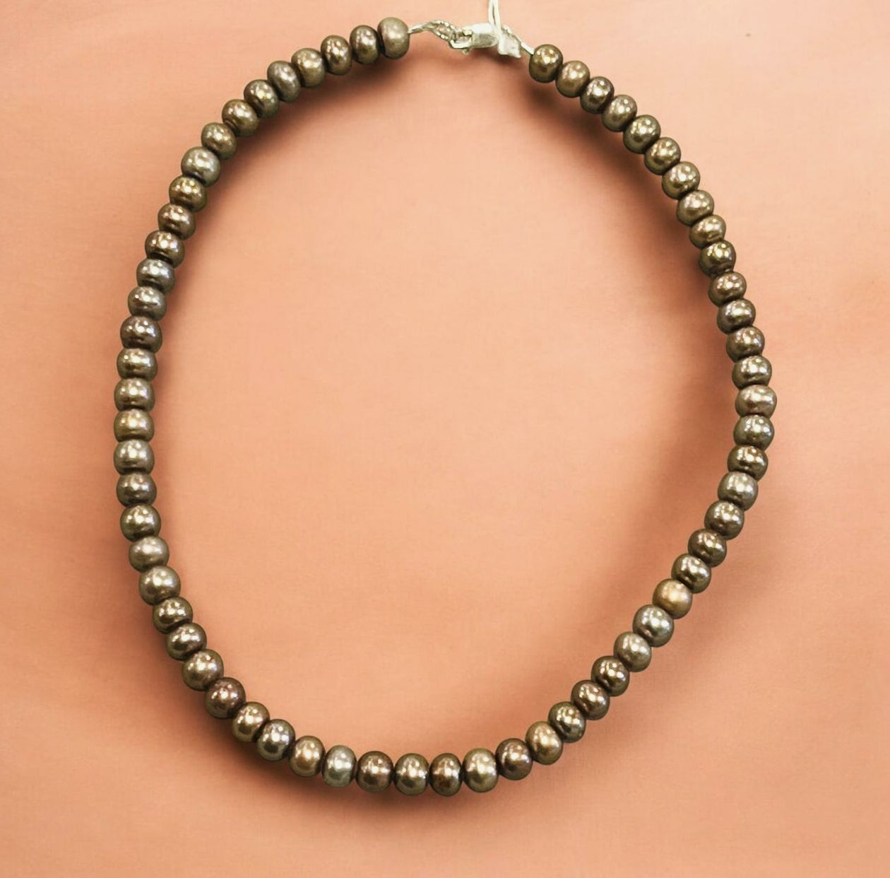 Trueworthy Necklace Bronze Fresh Water Pearl Strand
