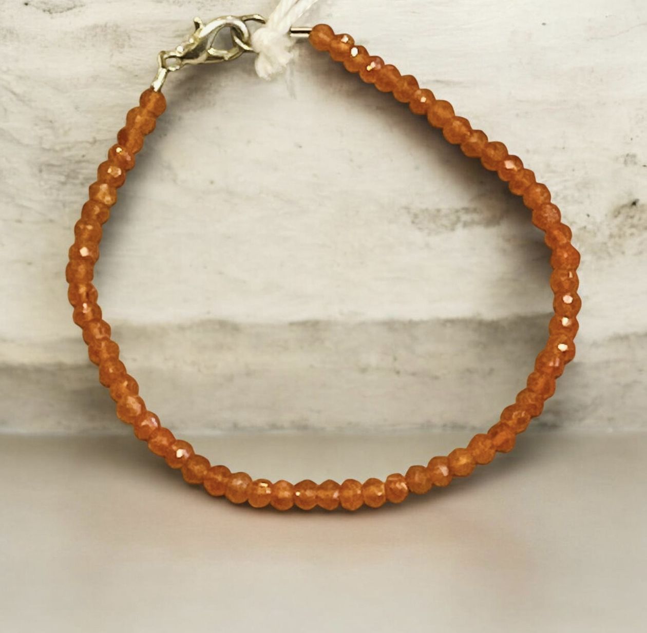 Trueworthy Bracelet Small Faceted Carnelian