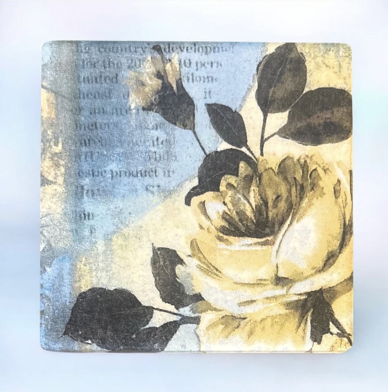 Wilson Coaster Set of 4 Rose + Words