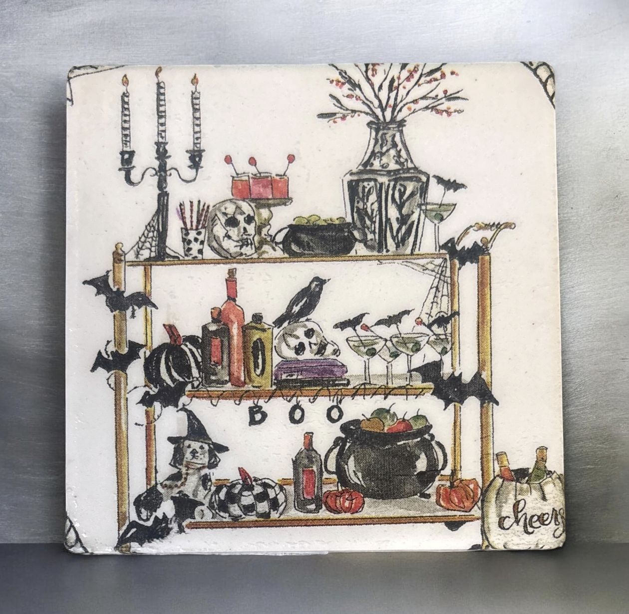 Wilson Coaster Set of 4 Halloween Deco
