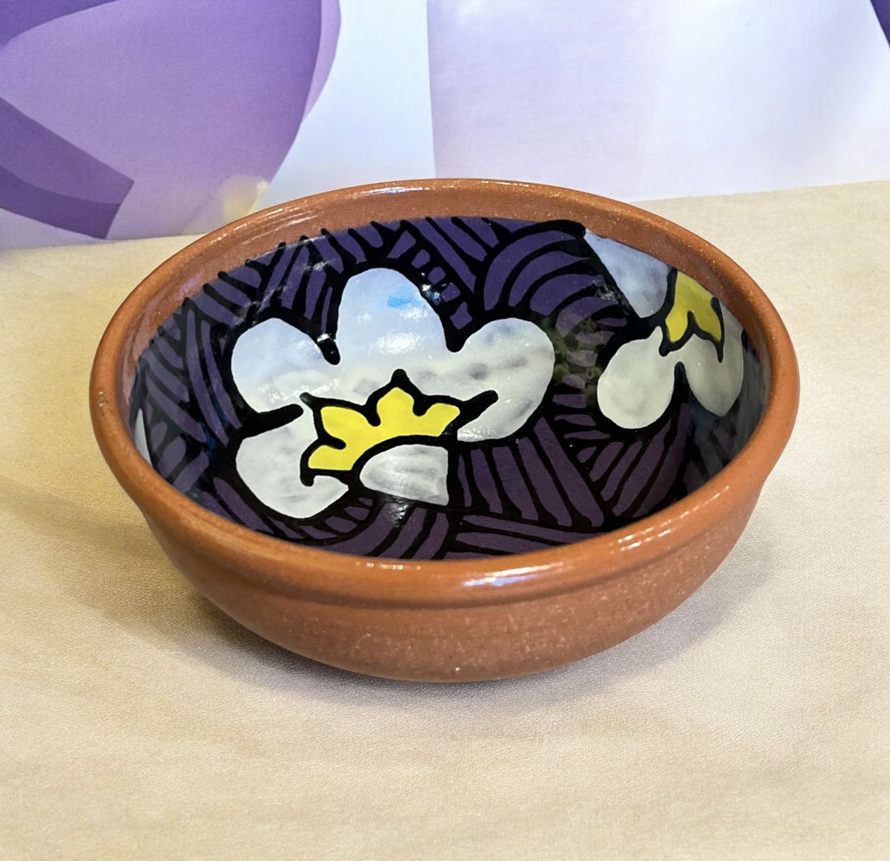 Okechukwu Small Serving Bowl Purple 47