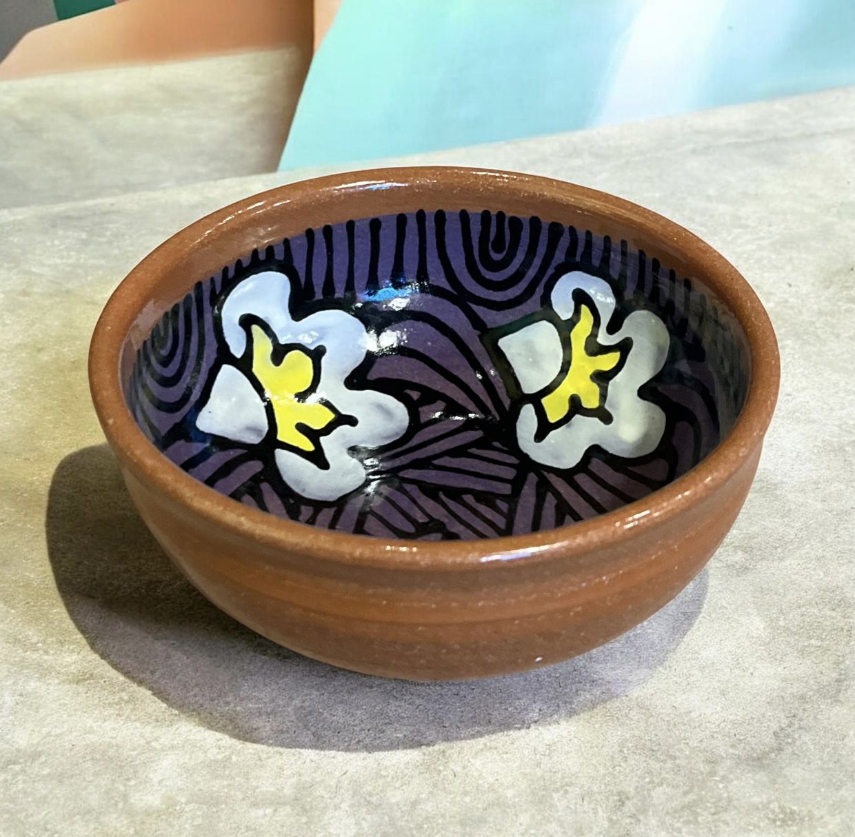 Okechukwu Small Serving Bowl Purple 48