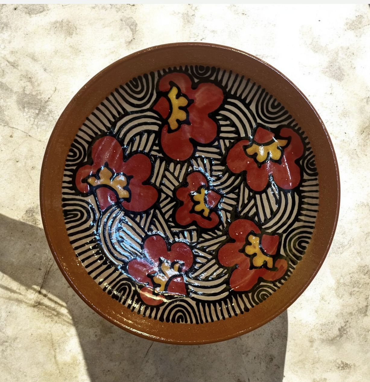 Okechukwu Dinner Plate Orange Yellow 14