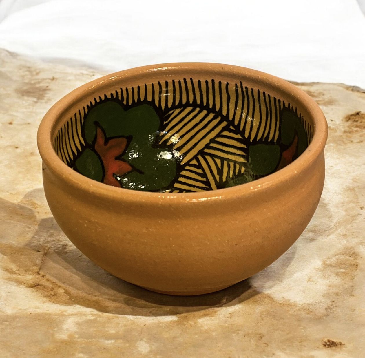 Okechukwu Serving Bowl Green and Yellow 59