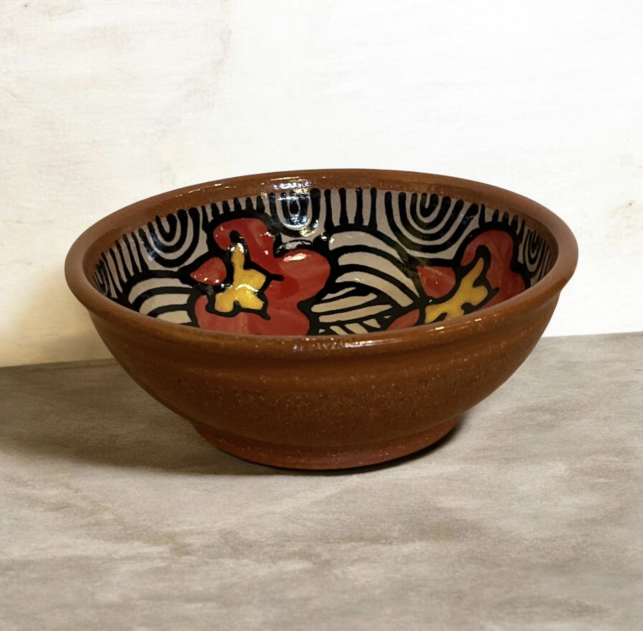 Okechukwu Serving Bowl Red and Yellow 52