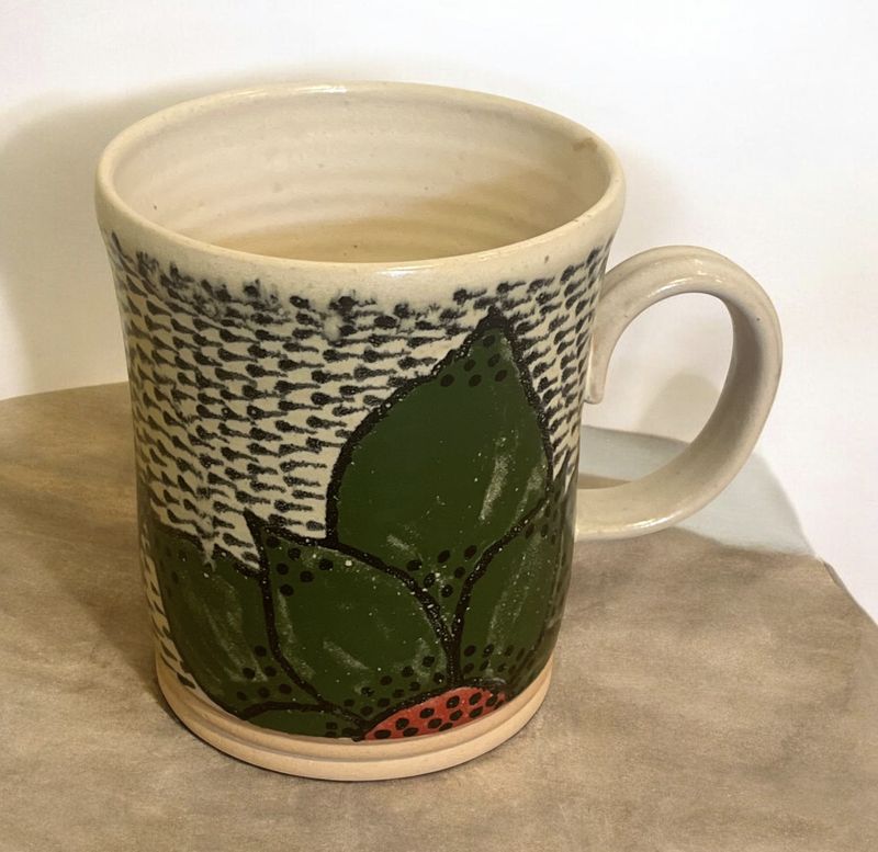 Okechukwu  Extra Large Mug Green and White 103