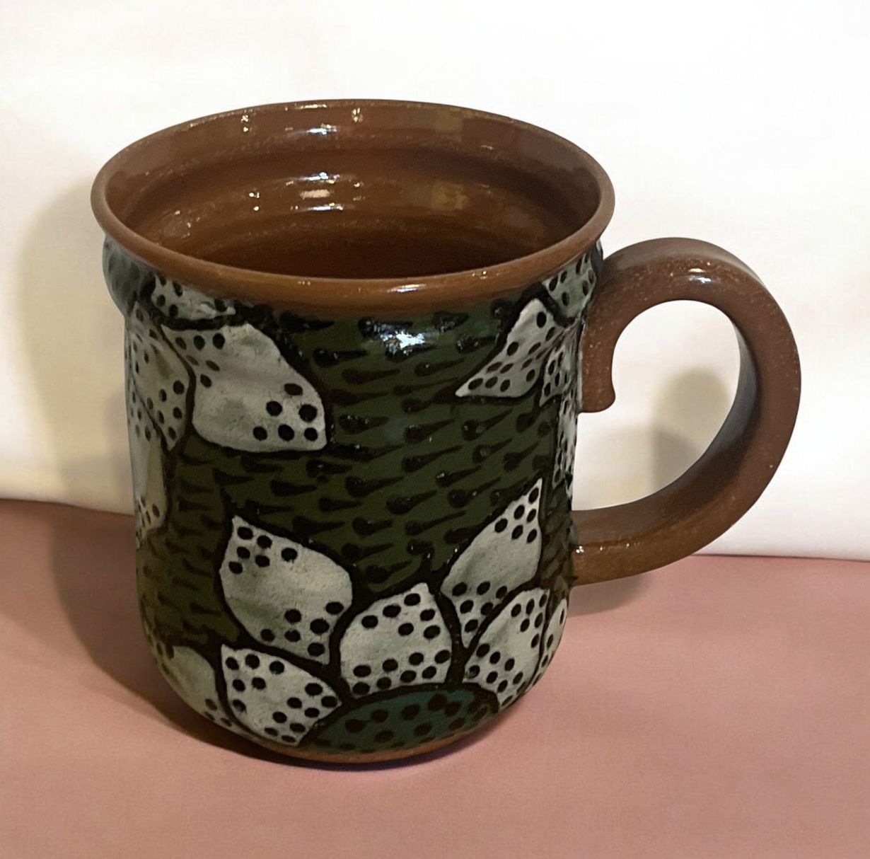 Okechukwu Large Mug Green and White 63