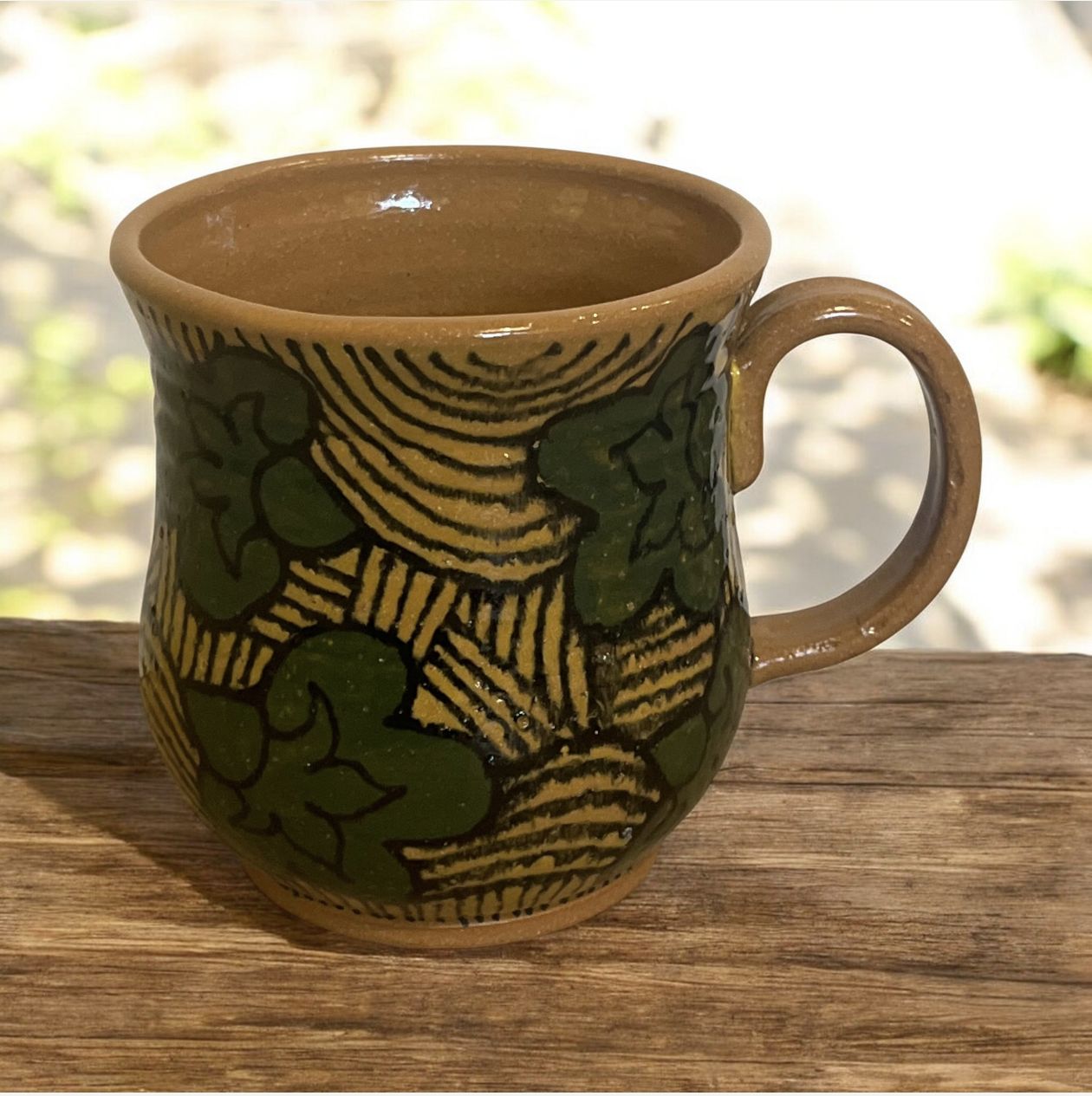 Okechukwu Large Mug  Green Tan 209