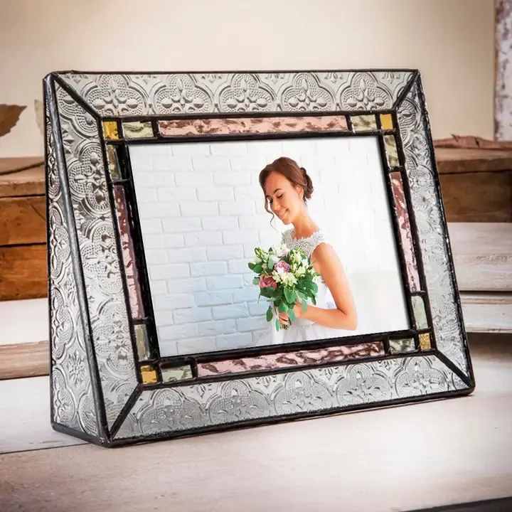J Devlin 5X7" Stained Glass Photo Frame Horizontal