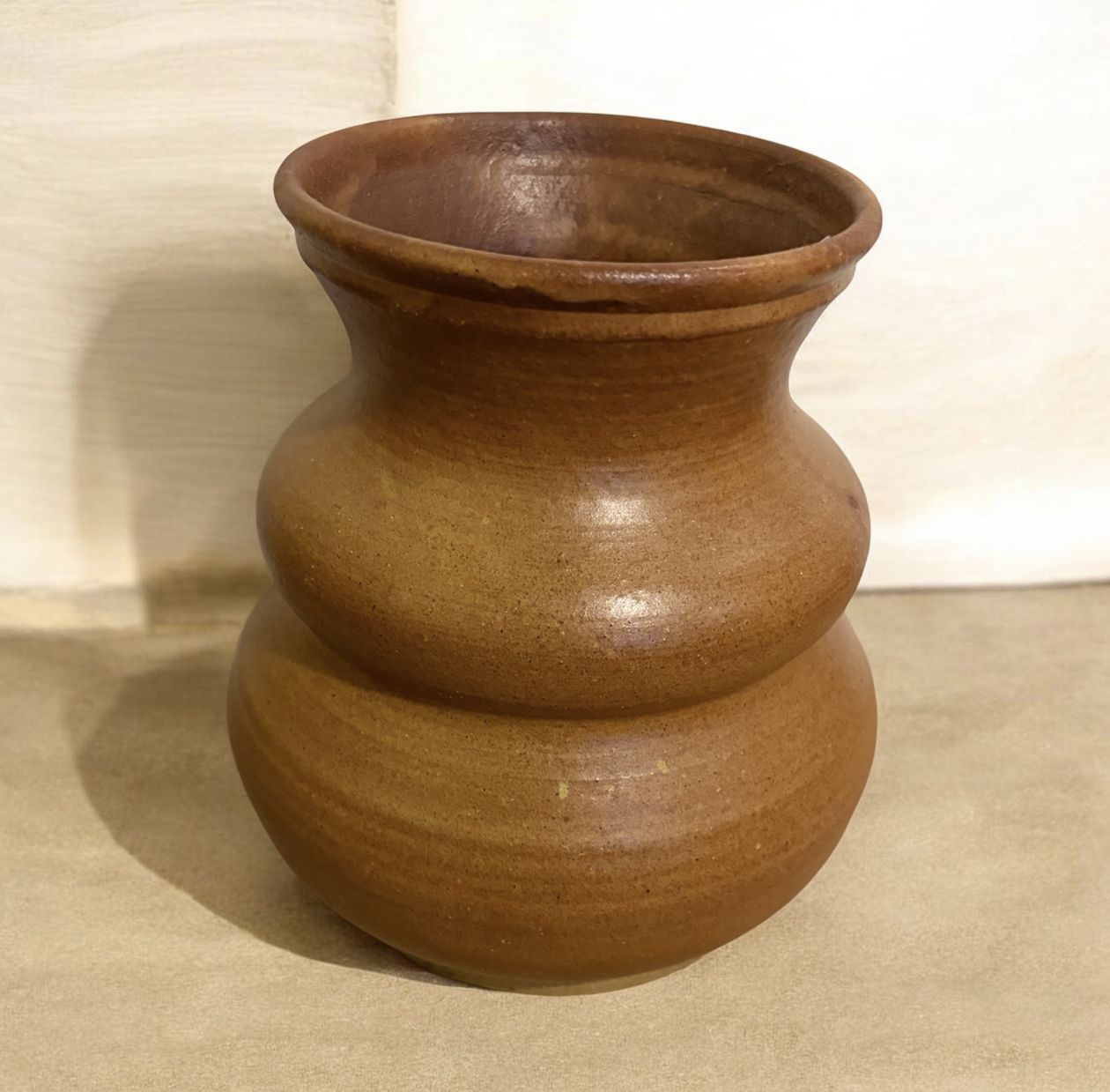 Okechukwu Vase Large Round Tan 10