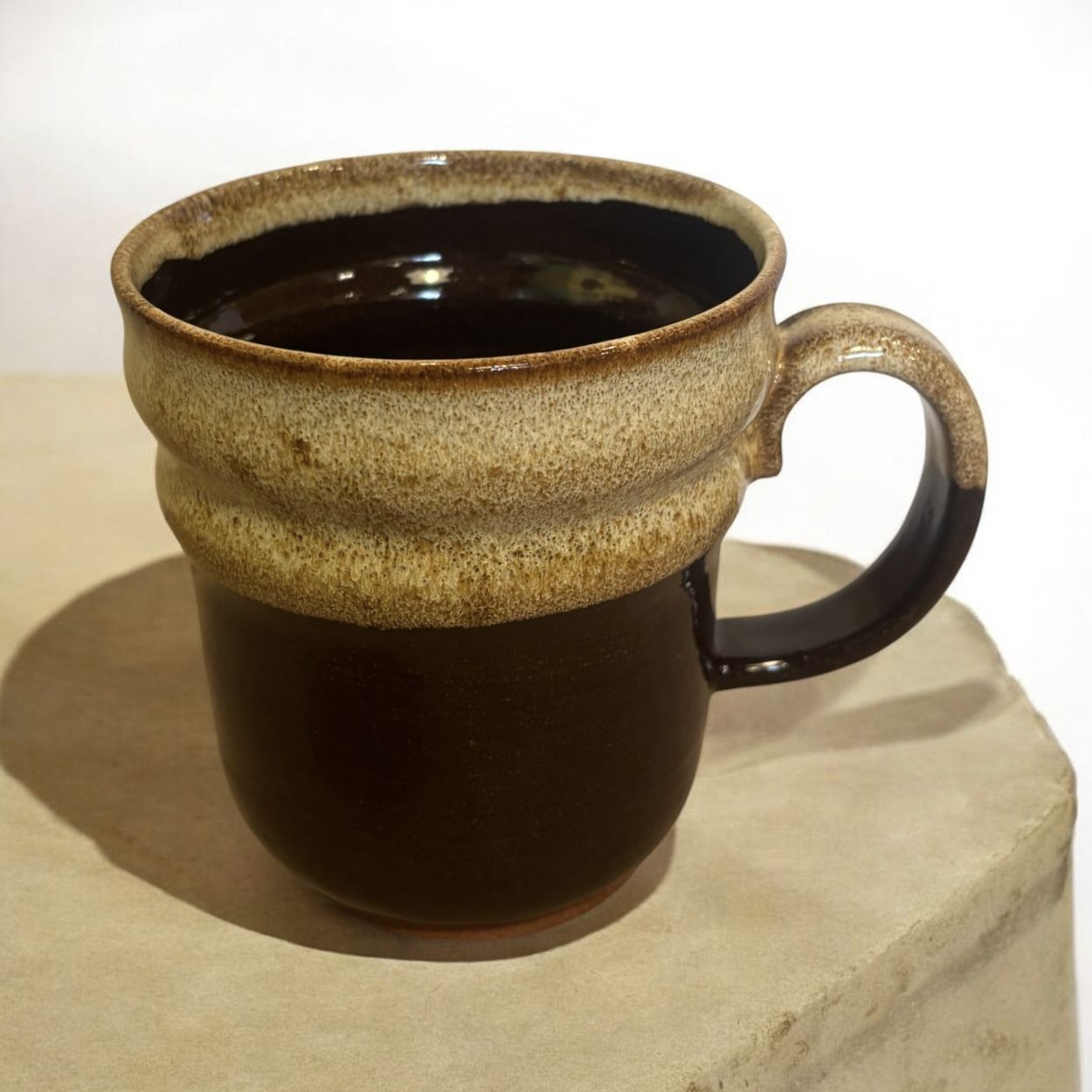 Okechukwu Large Mug Brown Drip Glaze 29