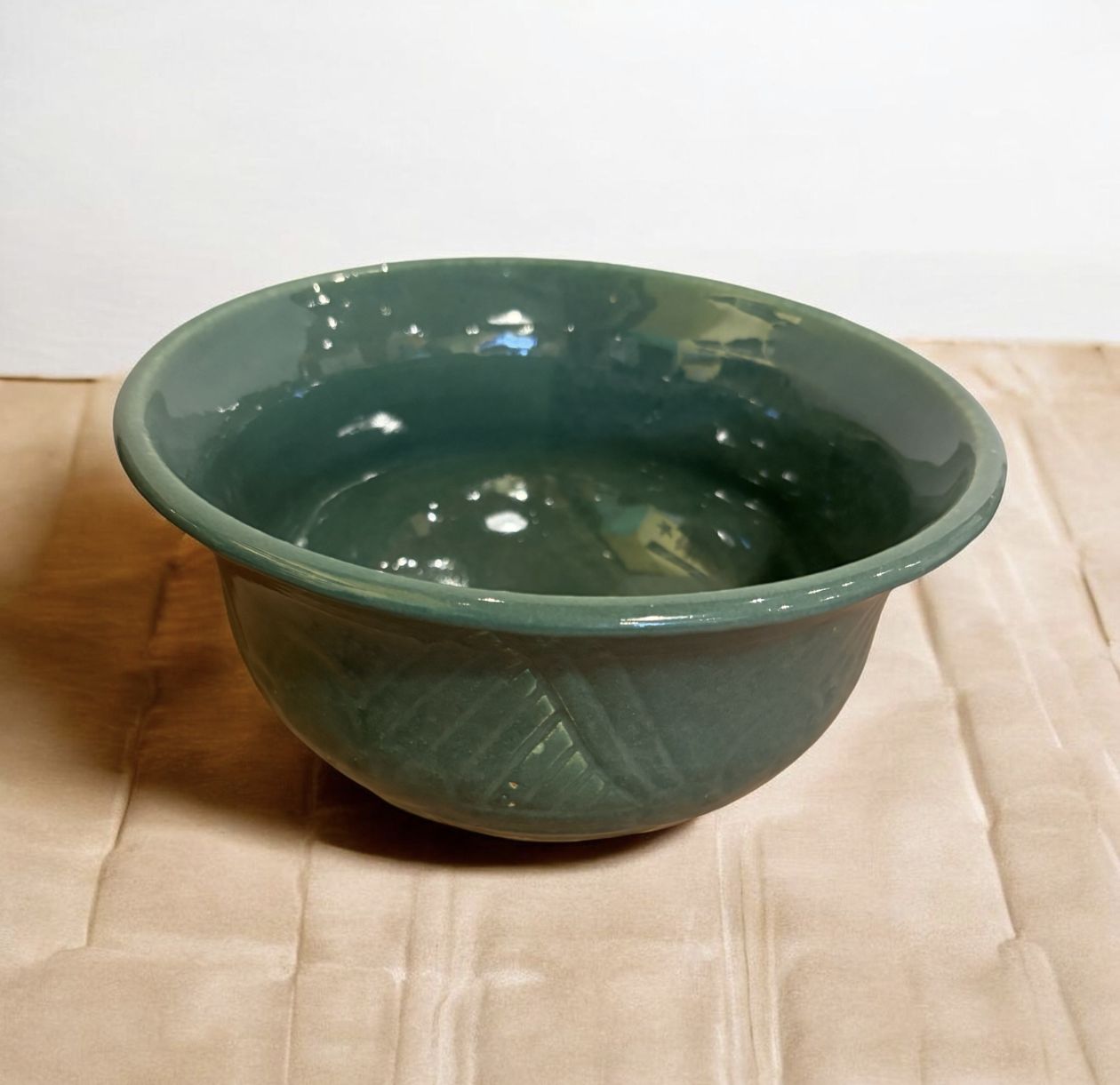 Okechukwu Medium Textured Batter Bowl Light Green