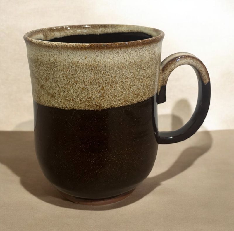 Okechukwu Large Mug Brown Drip Glaze 38