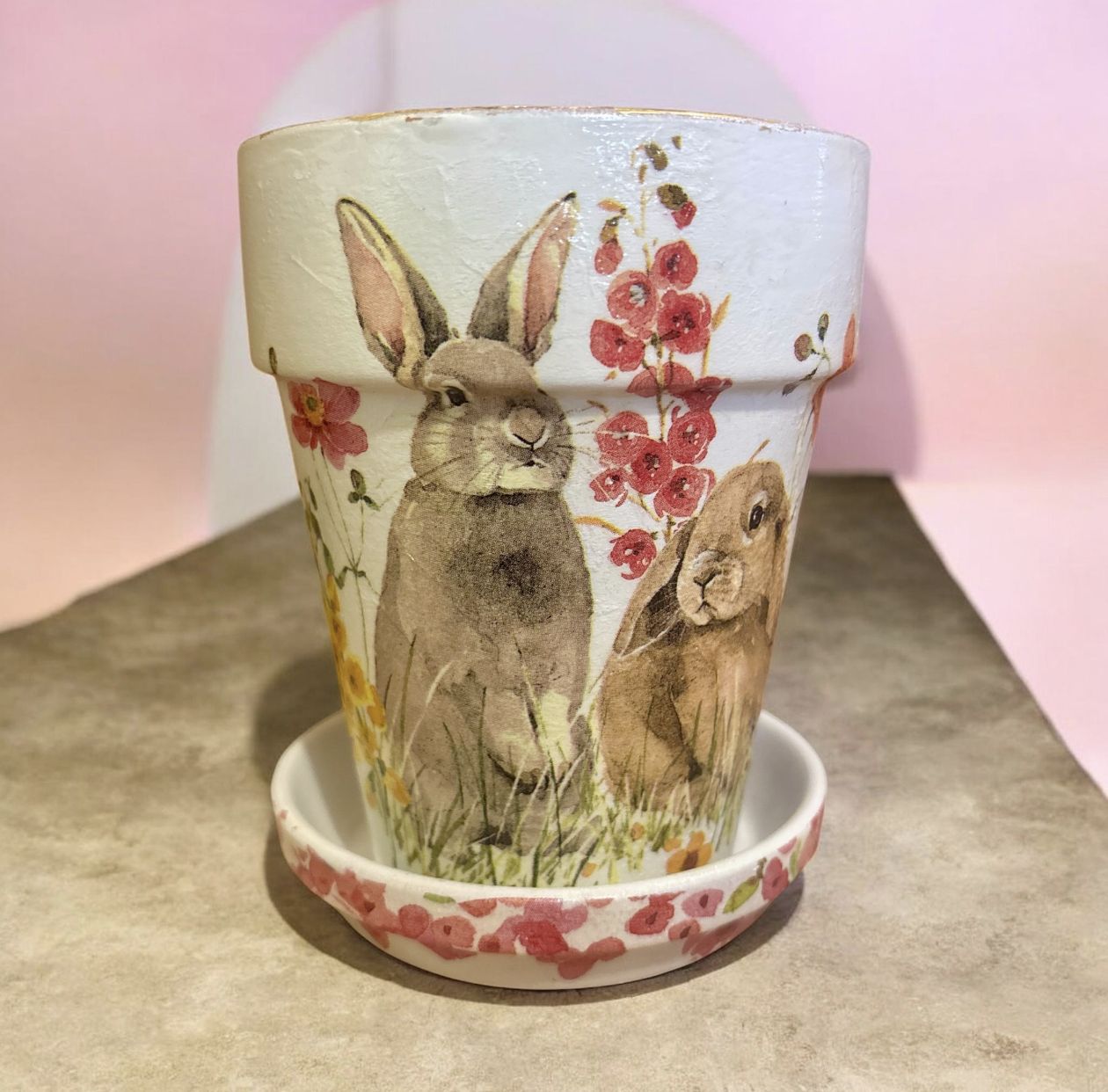 Wilson Planter 2 Bunnies