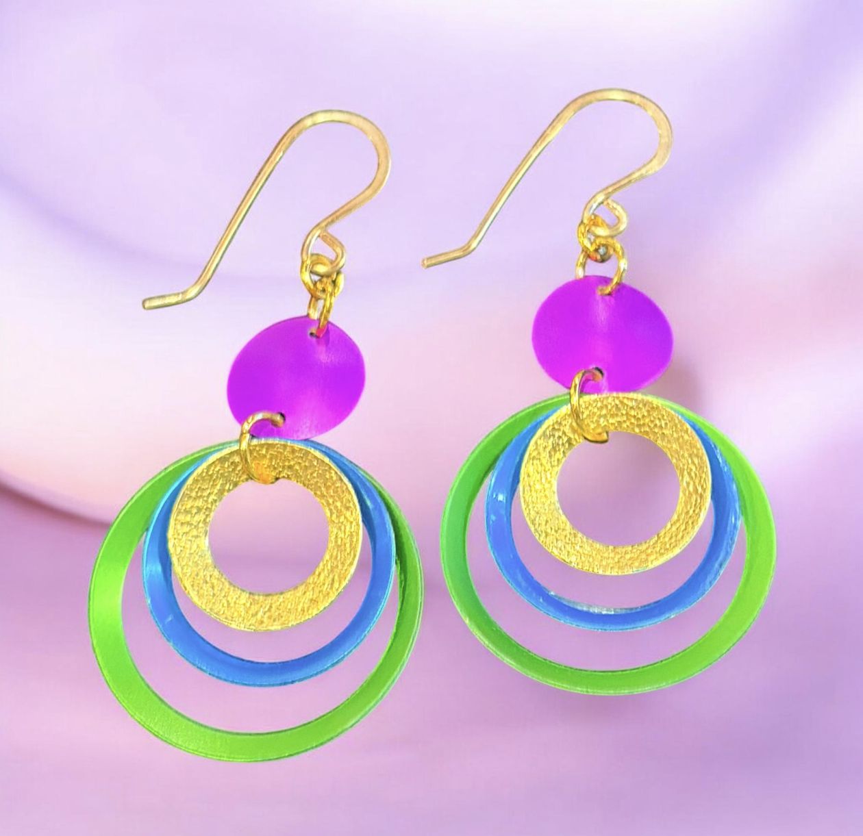 Lenel Earrings - Inez Purple