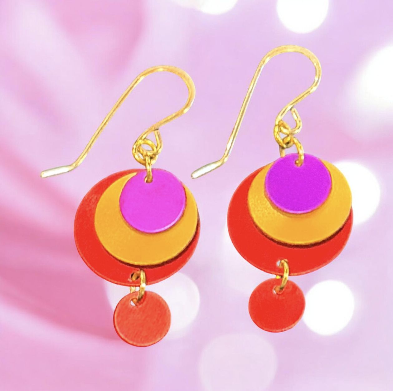 Lenel Earrings - Selma Red