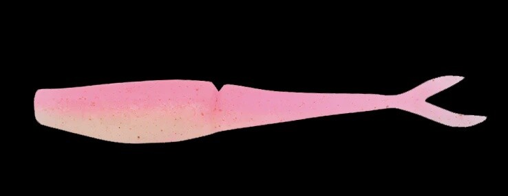 Bait Junkie 5in Jerkshad, Colour: Pink Glow UV