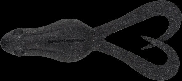 Bait Junkie 3.2in Kikker Curly, Colour: Black