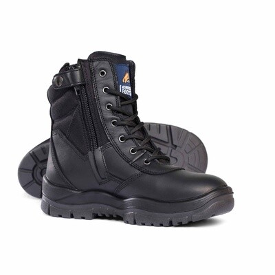 Non Safety High Leg Zip Side Boot 951020 - Black