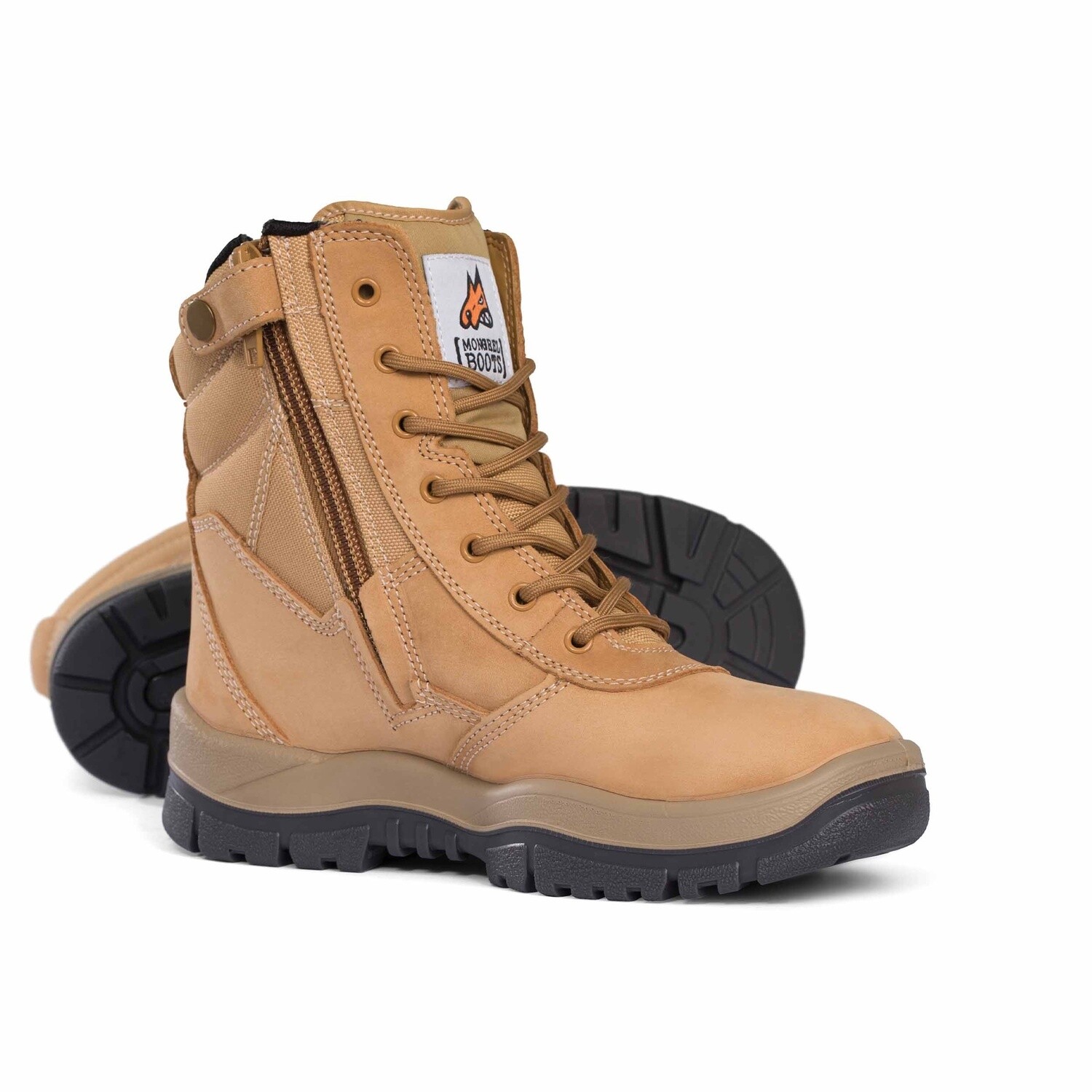 Safety Hi Leg Zip Boot  251050 - Wheat, Size: 3