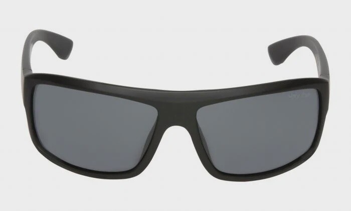 P3477 Polarised Lifestyle Sunglasses - Matt Black Frame, Colour: Smoke Lens