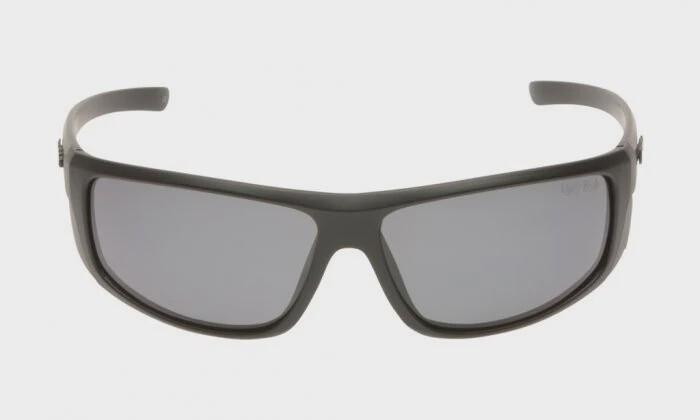 P8084 Polarised Lifestyle Sunglasses - Matt Black Frame, Colour: Smoke Lens