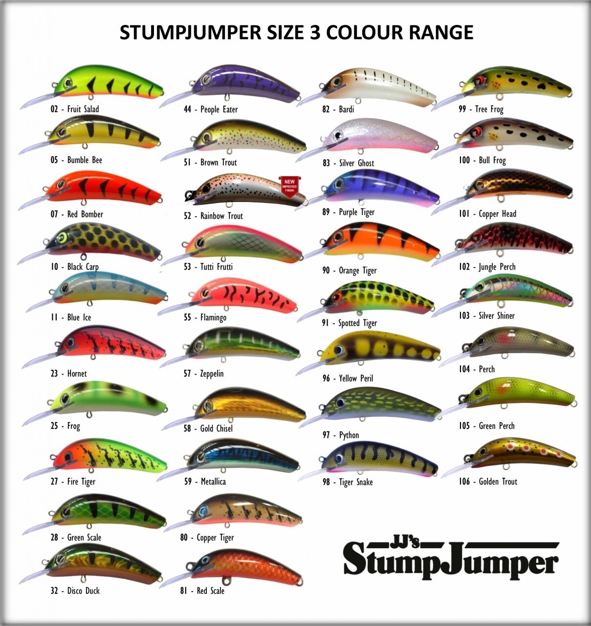Stumpjumper Size 3 Lure, Colour: 02 - Fruit Salad