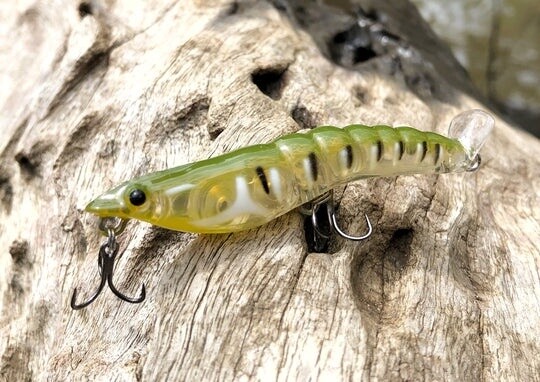 70mm Splash Prawn, Colour: Lime Tiger