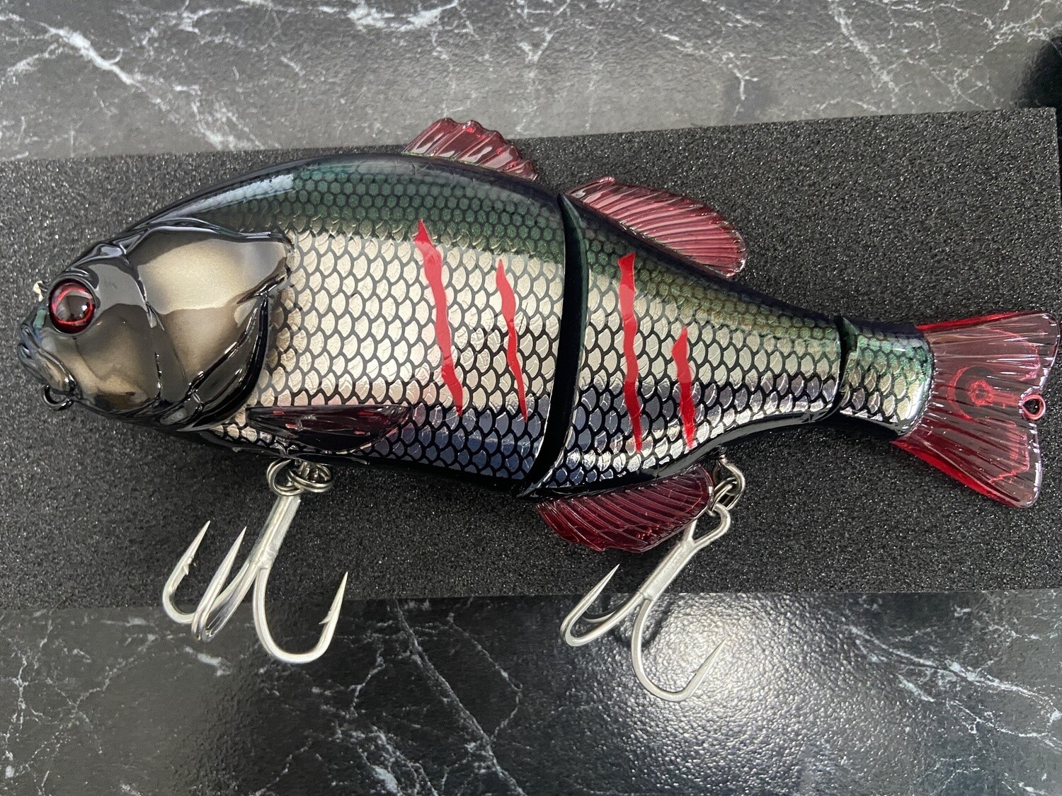 Jackall Gantarel Swimbait, Colour: Uroko HL Dying Black