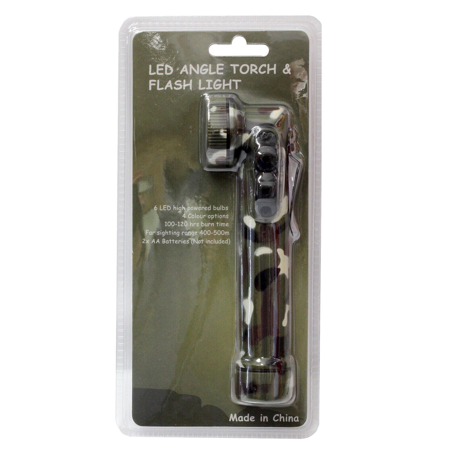6 LED Angle Torch &amp; Flashlight - Camo