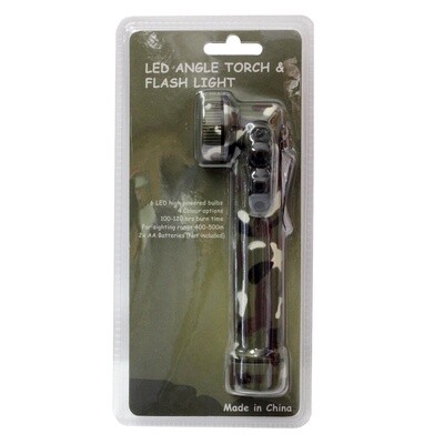6 LED Angle Torch &amp; Flashlight - Camo