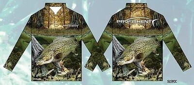 Sublimated Long Sleeve Fishing Shirt Yab/Cod/Cray Youth