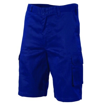 Lightweight Cool Breeze Cotton Cargo Shorts, Colour: Navy, Size: 72R