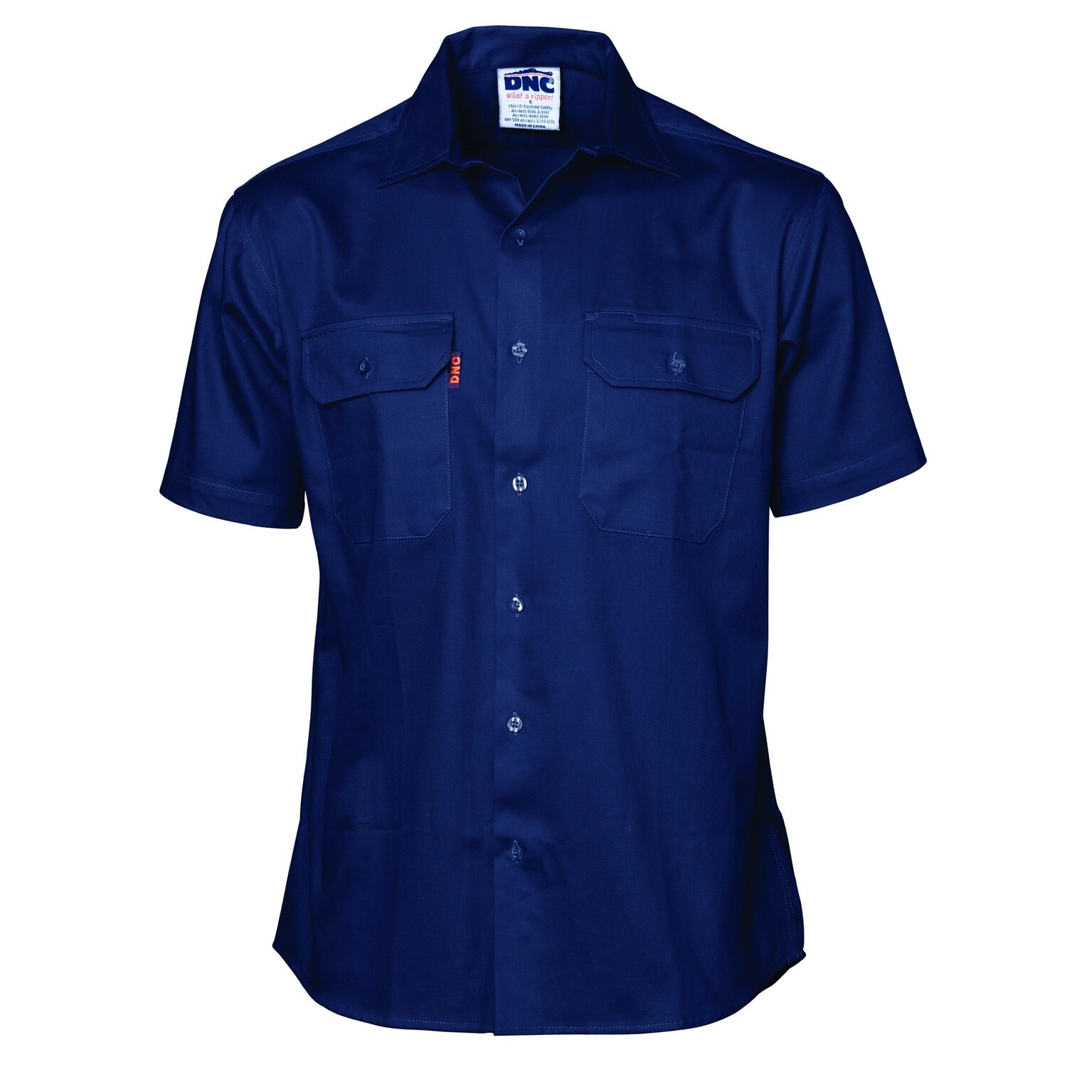 Cool Breeze Work Shirt - Short Sleeve, Colour: Navy, Size: S