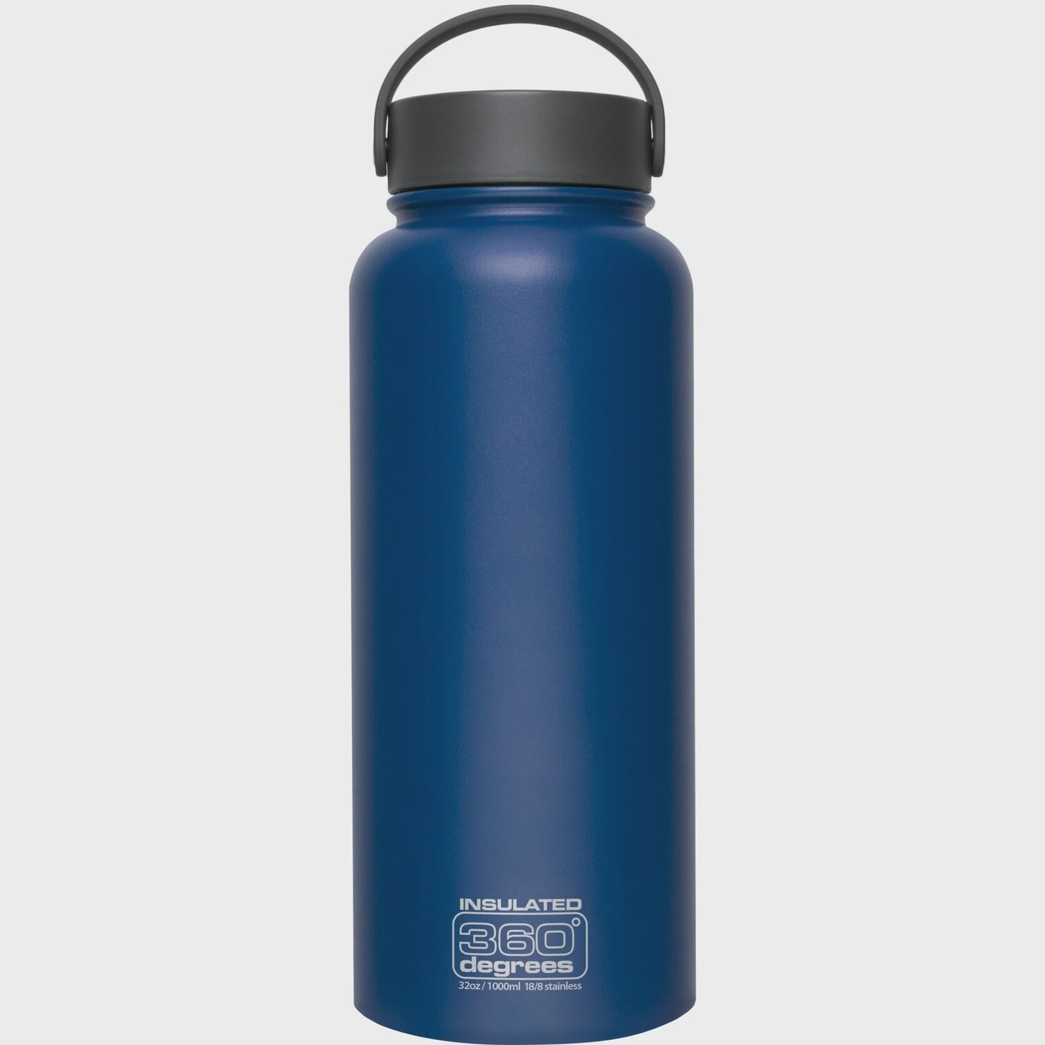 360 Degrees Vacuum Insulated Stainless Steel Bottle Wide Mouth 1L, Colour: Navy