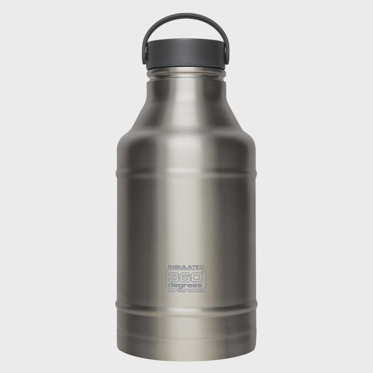 360 Degree Vacuum Insulated Stainless Steel Growler 1800ml, Colour: Stainless Steel