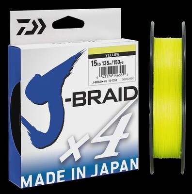 J-Braid X4 135m Yellow