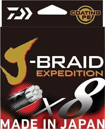 J-Braid Expedition X8 300m Orange, Size: 40lb, Colour: Orange