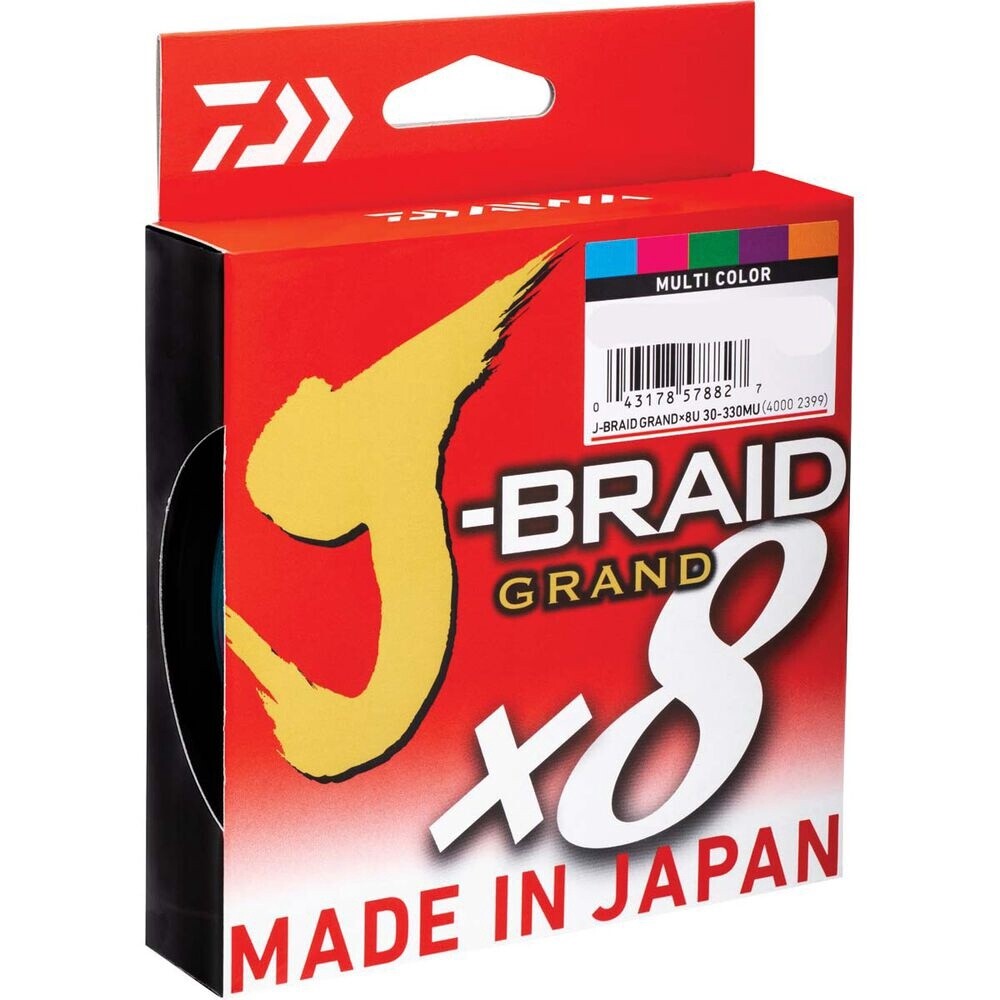 Daiwa J-Braid Grand 500m Multi, Size: 30lb, Colour: Multi Color