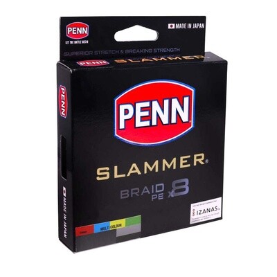 Penn Slammer Braid PE x 8 400m Multi Colour