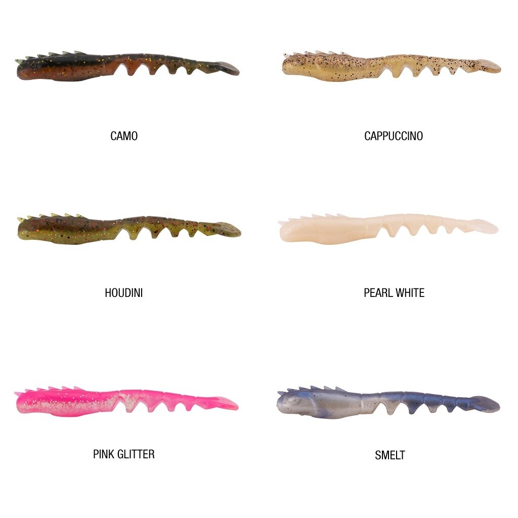 PowerBait Fan Tail Shrimp 4inch, Colour: Camo