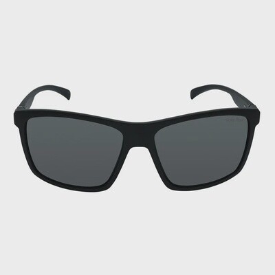 PFN640 Recycled Fishing Net Polarised Sunglasses - Matt Black Frame/Smoke Lens