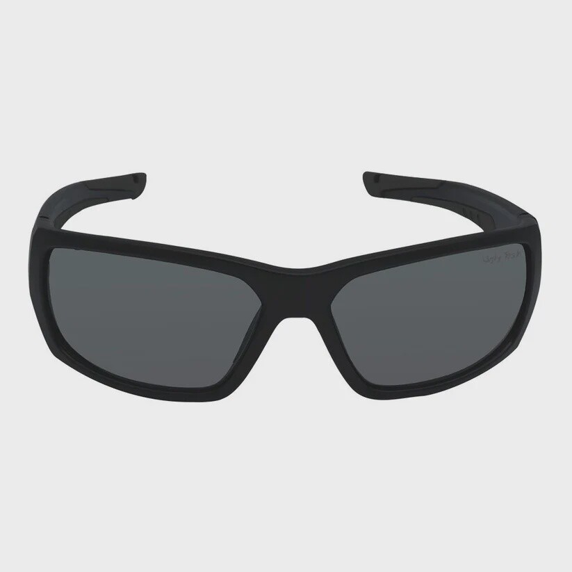 PFN680 Recycled Fishing Net Wrap Polarised Sunglasses - Matt Black Frame/Smoke Lens