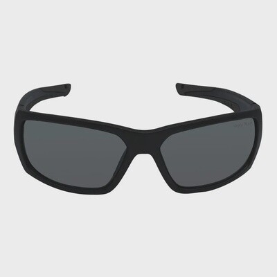 PFN680 Recycled Fishing Net Wrap Polarised Sunglasses - Matt Black Frame/Smoke Lens