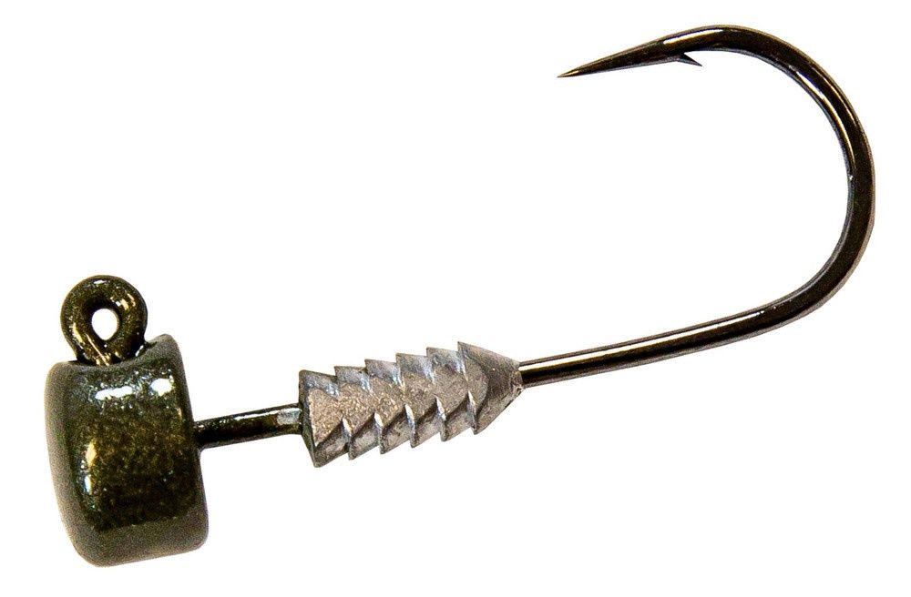 Nedlockz HD Jig Head, Colour: Green Pumpkin, Size: 1/5, Hook: 1