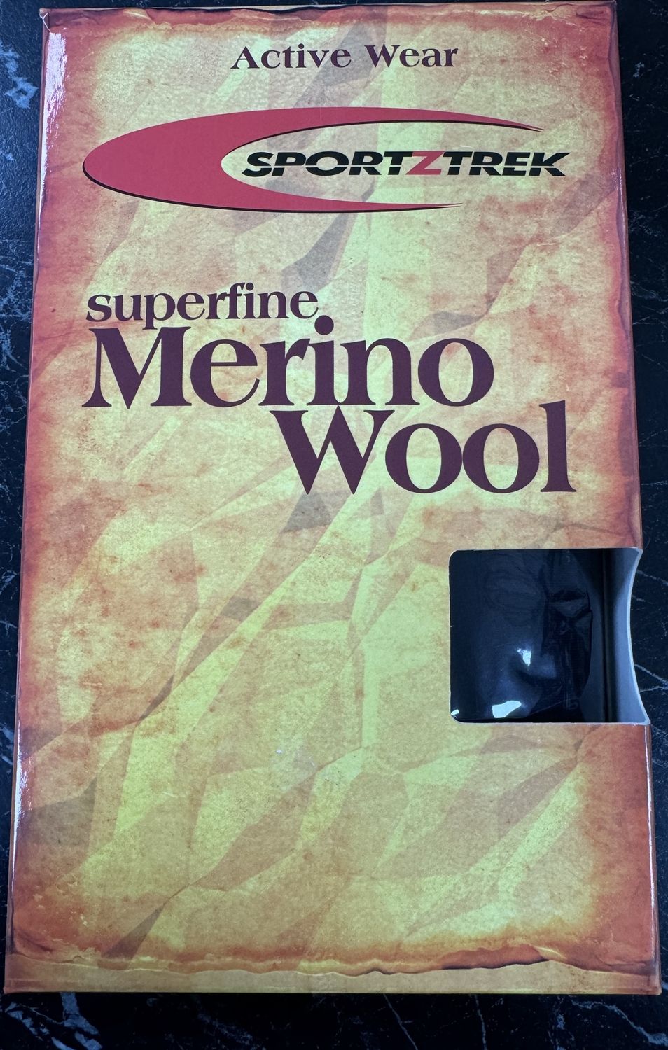 Merino Wool Thermal Long Sleeve Black, Size: XXS