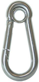 Snap Hook W/eye S/S 70mm