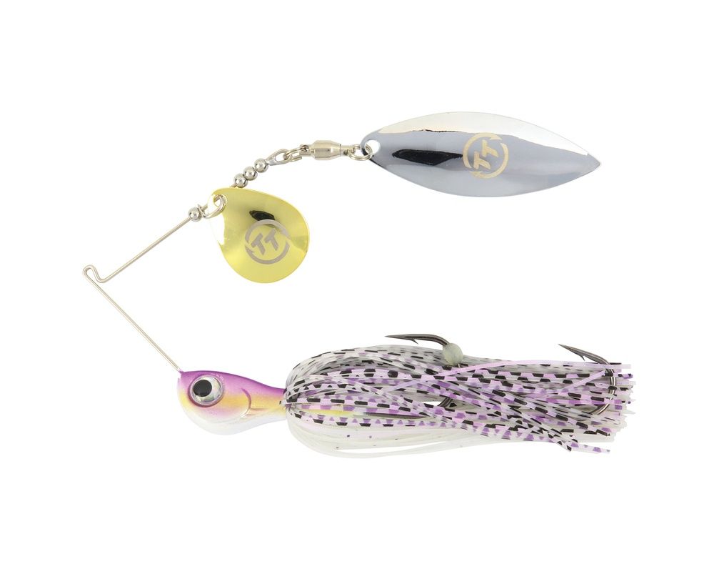 TT Vortex+ Compact Spinner Bait, Size: 1/8oz, Colour: Purple Glimmer